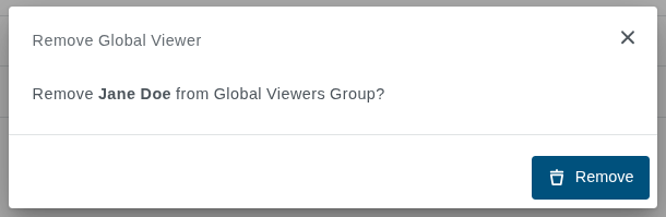 Delete Global Viewer